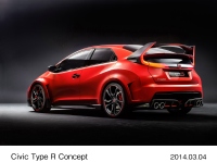 ホンダがジュネーブモーターショーで発表した次期欧州向け「シビック TYPE R」のデザインの方向性を示すコンセプトモデル「シビック TYPE Rコンセプト」（写真提供：ホンダ）