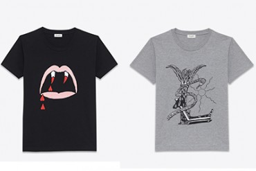 サンローランからアーティストとのコラボTシャツ発売 - ユニーク＆ロックな絵柄プリント