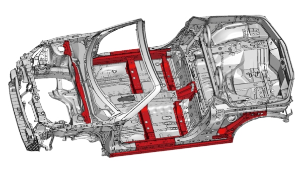 ダイハツ工業が6月に発表予定の新型オープンスポーツカー「COPEN」に採用する新技術の一つ「D-Frame」