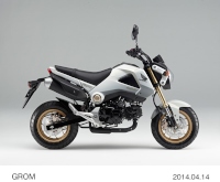 ホンダがカラーバリエーションを変更して15日に発売した125ccスポーツモデル「グロム」