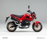 ホンダがカラーバリエーションを変更して15日に発売した125ccスポーツモデル「グロム」
