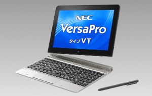 NECが17日発売した教育・ビジネス向けの10.1型Windowsタブレット「VersaPro タイプVT」