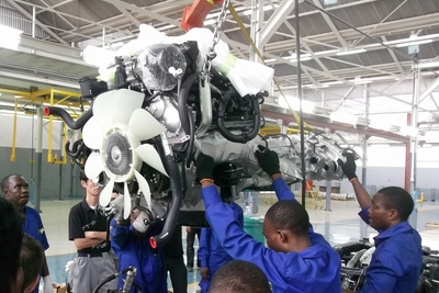 日産自動車が「パトロール」の生産を開始したナイジェリア・ラゴスの組立工場