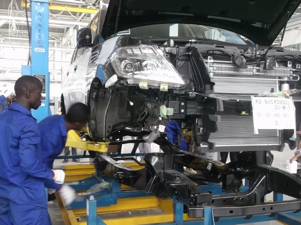 日産自動車が「パトロール」の生産を開始したナイジェリア・ラゴスの組立工場