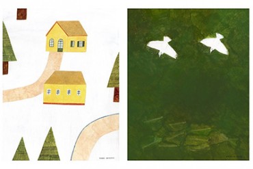 Café & Meal MUJI 新宿でイラストレーター秋山花の展覧会 - 「ペア」がテーマ