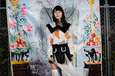 ジェニー ファックス2014-15年秋冬コレクション - 未来的な素材とアナログな折り紙をミックス