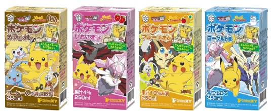 雪印メグミルクは「ポケモン」(カフェオレ、いちごオレ、フルーツオレ、ヨーグルト味の4種類・LL250ml)を6月上旬から順次リニューアルする。©Nintendo・Creatures・GAME FREAK・TV Tokyo・ShoPro・JR Kikaku
©Pokemon ©ピカチュウプロジェクト