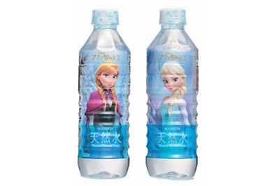 ブルボンは「天然水PET500ml(ディズニープリンセス)」と「天然水PET500ml(アナと雪の女王)」を新発売する。