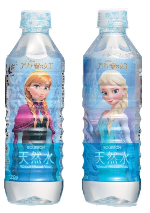 ブルボンは「天然水PET500ml(ディズニープリンセス)」と「天然水PET500ml(アナと雪の女王)」を新発売する。