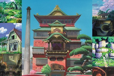 「ジブリの立体建造物展」開催 - 油屋やラピュタ城、月島家…ジブリに登場するあの建物が集結