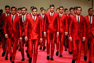 ドルチェ&ガッバーナ 2015年春夏メンズコレクション - シチリアの赤