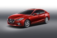 マツダは1日、台湾の販売統括会社「MAZDA Motor Taiwan」（MMT）の営業を開始した。写真は、台湾で販売する車種の一つである「Mazda3」（日本名：アクセラ）