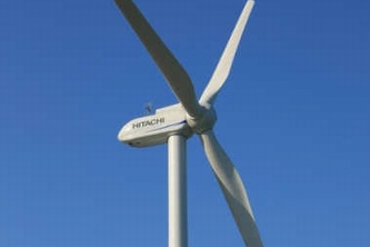 日立キャピタルと日立製作所が秋田市に建設する「秋田天秤野風力発電所」の風力発電システムのイメージ写真