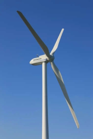 日立キャピタルと日立製作所が秋田市に建設する「秋田天秤野風力発電所」の風力発電システムのイメージ写真 日立キャピタルと日立製作所が秋田市に建設する「秋田天秤野風力発電所」の風力発電システムのイメージ写真