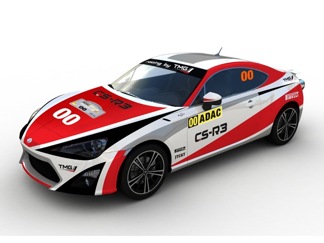 トヨタ86ラリーカー、トヨタ「GT86 CS-R3」のプロトタイプ車。2リッター水平対向エンジンは250psまでチューンアップ、6速シーケンシャルシフトを採用、車重は規定ギリギリの1080kgに抑えている