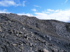 デナリ国立公園の恐竜足跡化石産地（北海道大学の発表資料より）