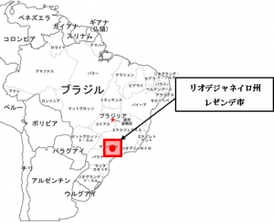 三井物産は29日、ブラジルの自動車向け鋼材加工・販売事業合弁会社「MAG」が、商業生産を開始したと発表した。写真は、MAGの所在地を示す図（三井物産の発表資料より）