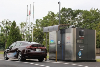 ホンダは18日、燃料電池自動車に水素を供給する「スマート水素ステーション」を、さいたま市のごみ処理センター「東部環境センター」に設置した（写真提供：ホンダ）