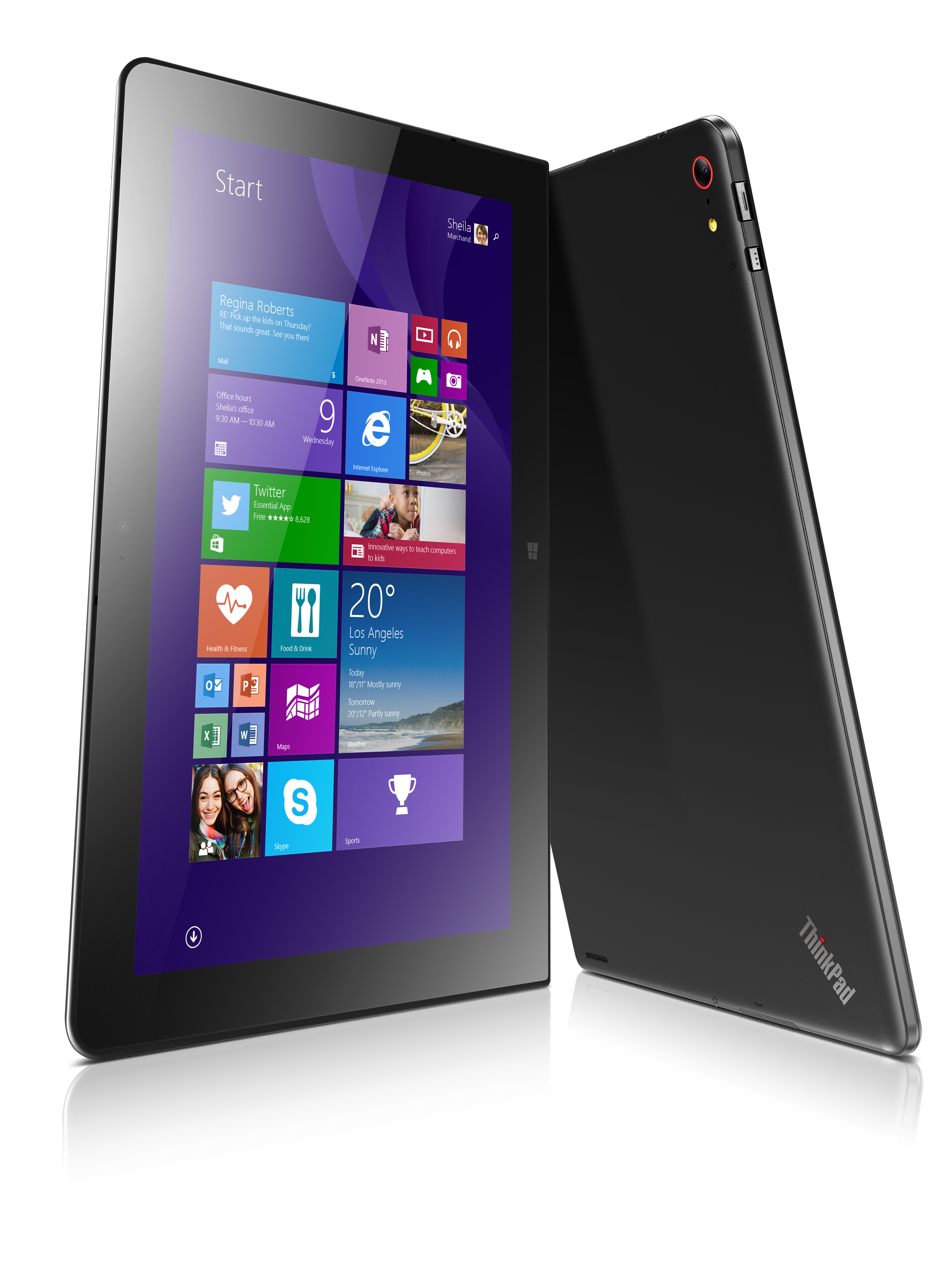 NTTドコモのLTEサービス「Xi」に対応した法人向け10.1型のWindows 8.1搭載タブレット「ThinkPad 10 for DOCOMO Xi」