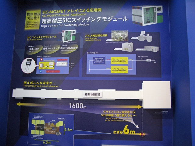 ロームと新会社「福島SiC応用技研」が、科学技術振興機構の支援を受けて共同開発したSiC-MOSFETを搭載した高電圧半導体スイッチモジュール