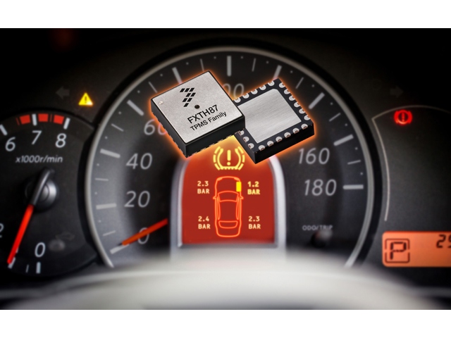 「タイヤの空気圧チェックは重要だ」と理解していても、チェックすることはなかなか出来ない。燃費が良いハイブリッド車などはガソリンスタンドに行く機会も減り、そのチェックは更に減る。写真は、空気圧を視認するモニターのイメージ。今後、FXTH87 TPMSファミリーは、車載空気圧センサーを低コストで提供することとなるか?