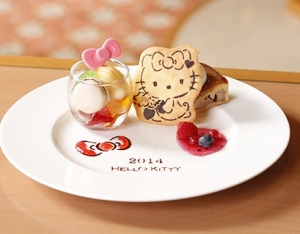京王プラザホテル多摩は、『ハローキティのオリジナルデザートプレート』と『ハローキティケーキ』を発売した。
