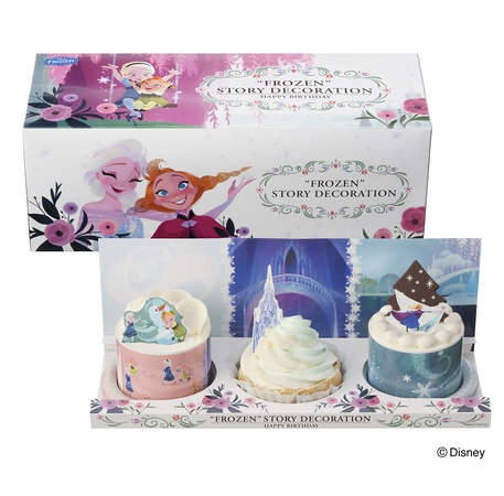 銀座コージーコーナーは、「アナと雪の女王」の世界観をイメージした新作スイーツ『“アナと雪の女王”ストーリーセット』を期間限定で販売する。©Disney