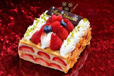 横浜ベイシェラトンが贈るクリスマスケーキ - 苺のミルフィーユやマロンケーキなど