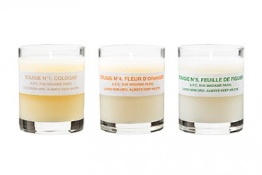 A.P.C.のキャンドル「BOUGIES」に“お香”の香り新登場 - ミニキャンドルのコフレも