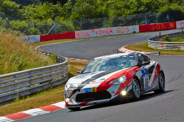 ニュルブルクリンク24時間耐久レース2014参戦車両のTOYOTA86（86号車）（写真提供：トヨタ自動車）