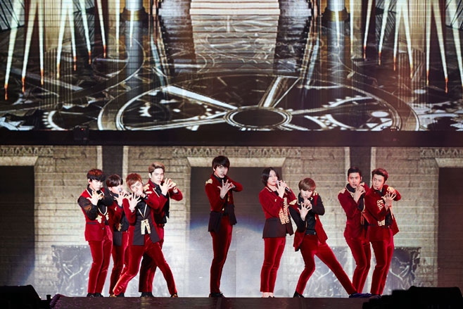 SUPER JUNIORが、ソウル、東京、香港、北京に続いて「SUPER SHOW6 in TAIWAN」のコンサートも大盛況に終えた。写真：SMエンターテインメント