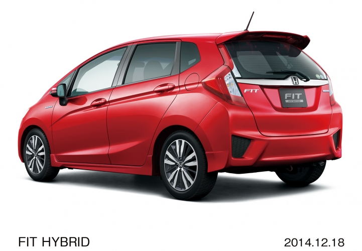 ホンダが一部改良して19日に発売するコンパクトカー「FIT HYBRID(フィット ハイブリッド)」（写真提供：ホンダ）
