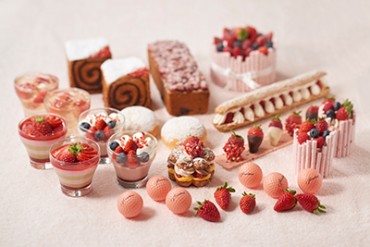 グランド ハイアット 東京、春の新作 - 苺や桜をたっぷり使ったスイーツとブレッド