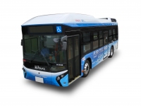 燃料電池システム「トヨタフューエルセルシステム」を搭載した燃料電池バス「トヨタ FC BUS」(写真提供:トヨタ自動車) 燃料電池システム「トヨタフューエルセルシステム」を搭載した燃料電池バス「トヨタ FC BUS」(写真提供:トヨタ自動車)
