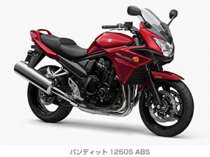 スズキが一部改良して15日に発売する大型スポーツバイク「バンディット1250S ABS」（写真：同社発表資料より）