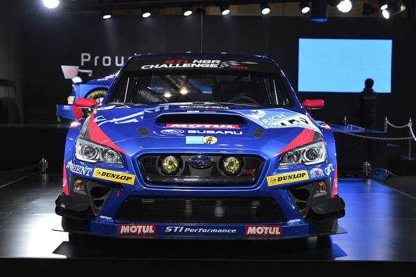 ニュルブルクリンク24時間耐久レースに出場する「SUBARU WRX STI NBR Challenge 2015」（写真提供：富士重工業）