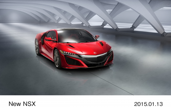 ホンダが北米国際自動車ショーで世界初披露したAcura新型「NSX」 （本田技研工業の発表資料より）