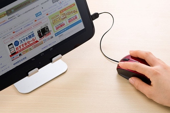 サンワダイレクトが新発売する『micro USBマウス(ケーブル巻取り・Android・Windows・Mac対応・USB変換アダプタ付き)400-MA063シリーズ』