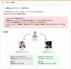 ミクシィは、「mixi」でアカウント追加機能の試験的な提供を開始した。写真は、同機能のイメージ（同社の発表資料より）