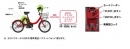 自転車仕様イメージ(左)と操作パネル拡大図(右)(NTTドコモの発表資料より)