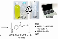 化石資源からPET樹脂を合成する流れを示す図（群馬大学の発表資料より）