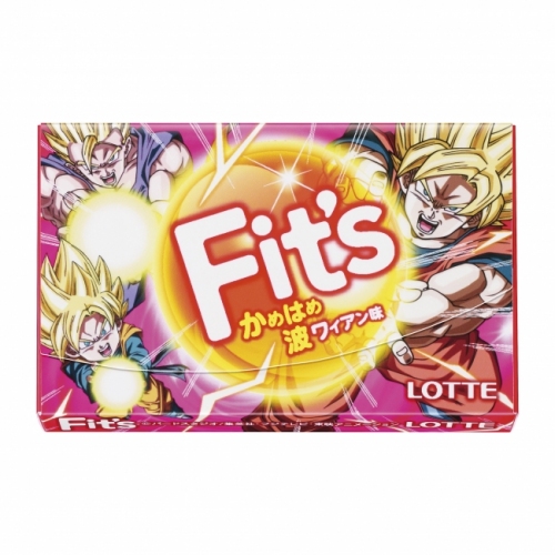 ロッテは、大人気テレビアニメ「ドラゴンボール改」とコラボレーションした『Fit's ＜オラの元気玉味＞/＜かめはめ波ワイアン味＞』を、2月17日に新発売する。