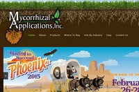住友化学は米国の孫会社を通じて、菌根菌を扱う米国の微生物農業資材事業会社であるMycorrhizal Applications社（MA社）を買収する。写真はMA社のWebサイト。