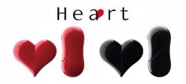 Heart 401AB（エイビット製） 左からパールレッド、パールブラック（ワイモバイルの発表資料より）
