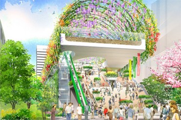 宮下公園が東京オリンピックに向けリニューアル、宿泊施設も