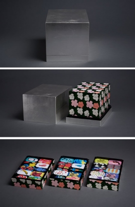 ウォーホールアート30種が楽しめる「Andy Warhol×Japan Box」（UHA味覚糖の発表資料より）