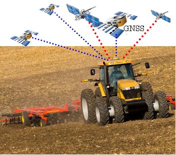 Digi-Star社の技術とトプコンの衛星測位システム（GNSS）を融合させる（トプコン発表資料から）