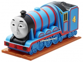 「きかんしゃトーマス」おもちゃ例（日本マクドナルド発表資料より © 2015 Gullane （Thomas） Limited.）