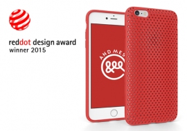 『レッドドット・デザイン賞』を受賞した「AndMesh Mesh Case for iPhone 6 Plus」（DAQの発表資料より）