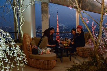 アンダース 東京で「お花見ガーデン」開催 - 地上250mから桜を楽しもう！